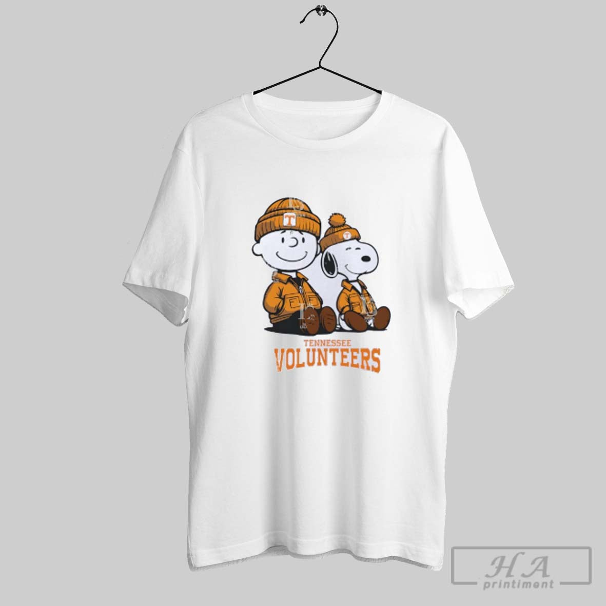 Charlie Brown And Snoopy Tennessee Volunteers Tee Authentic Merch
