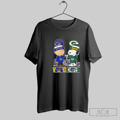 Charlie Brown Bump Hands Snoopy Wisconsin Milwaukee Brewers And Green