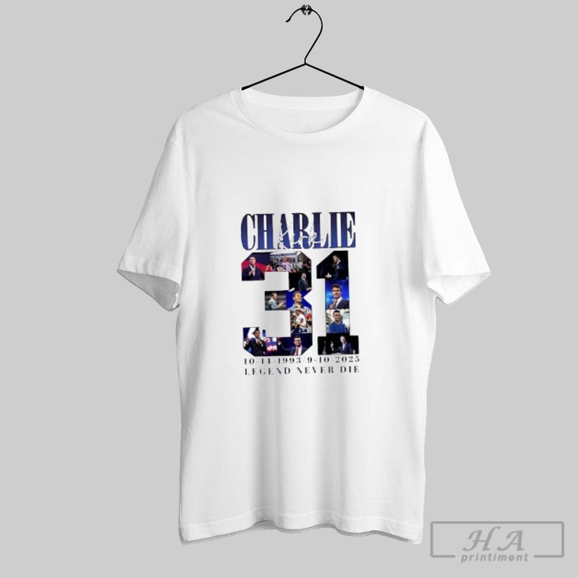 Charlie Kirk 31 Years 1993 2025 Legend Never Die Tee Premium Design