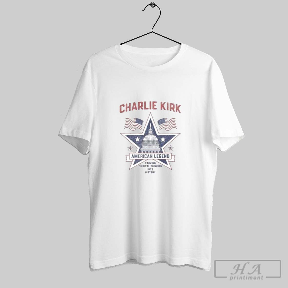 Charlie Kirk American Legend Carving Critical Thinking Shirt Premium