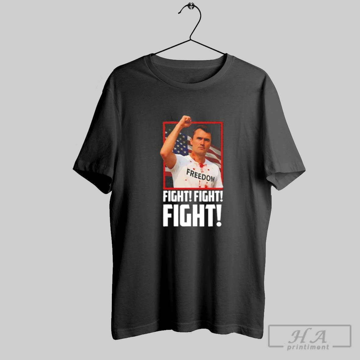 Charlie Kirk Fight Fight Fight Long Sleeve Modern Gift