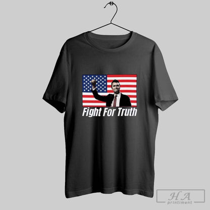 Charlie Kirk Fight Truth Hoodie Modern Style
