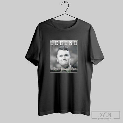 Charlie Kirk Legend Memorial Tee Designer Art