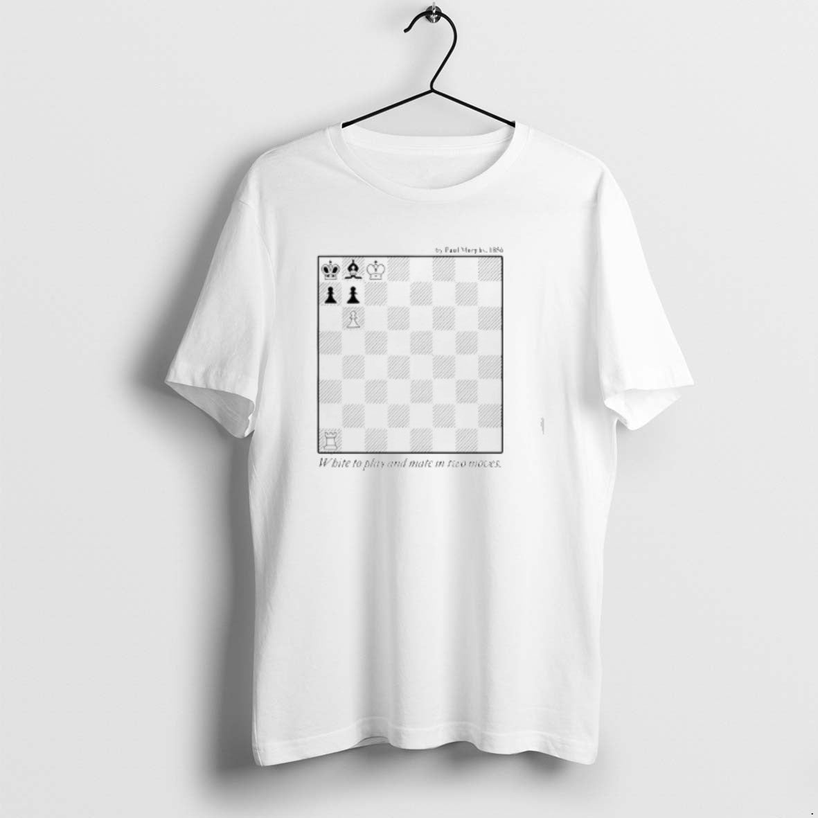 Chess White To Play And Mate Two Moves Hoodie Elegant Design