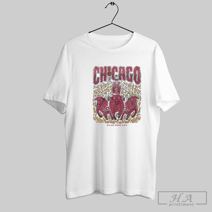 Chicago Bulls Basketball Dt Skeleton Tee Classic Look