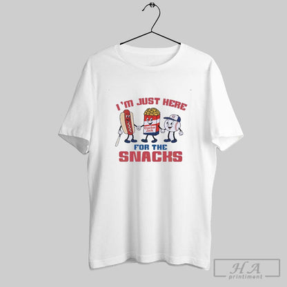 Chicago Cubs Cubbie Here Snacks TShirt Retro Art