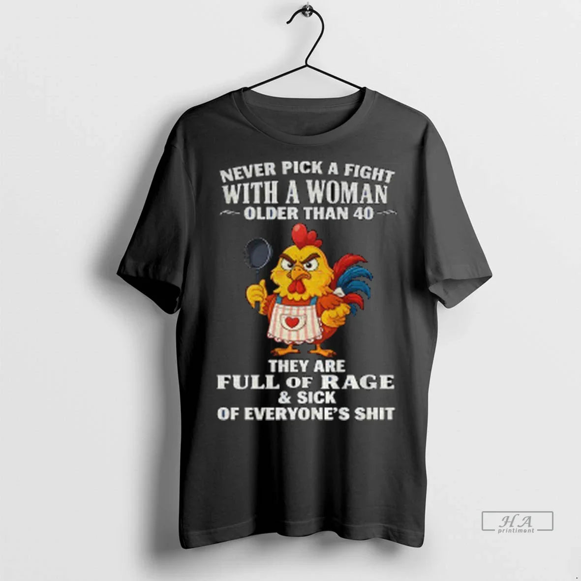 Chicken Chef Never Pick Fight Older Than 40 They Are Shirt Stylish