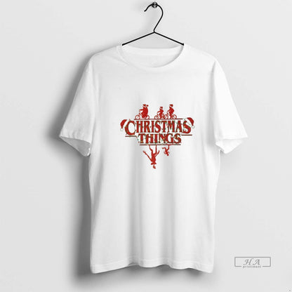 Things Horror Show Upside Down Merry 2025 Sweatshirt Vintage Art