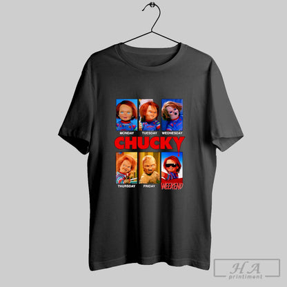 Chucky Days Week Moods Hoodie Exclusive Merch