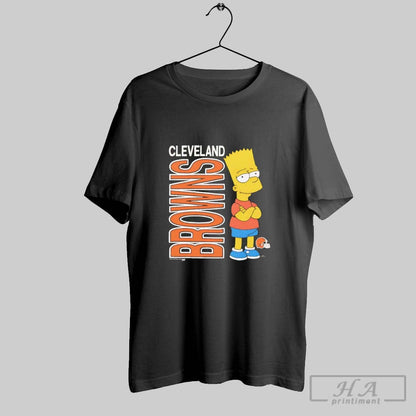 Cleveland Browns X Simpsons Bart 2025 Cartoon Shirt Elegant Fashion