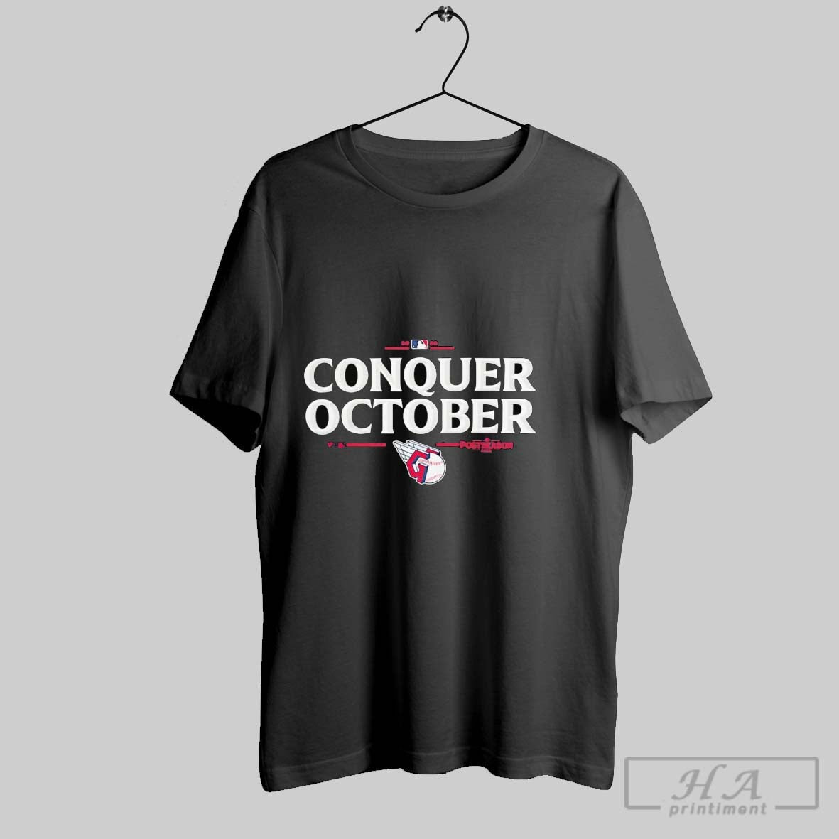 Cleveland Guardians Conquer October 2025 Mlb Postseason Hoodie Modern