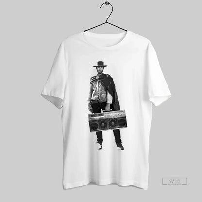 Clint Eastwood Boom Box Shirt Authentic Fashion