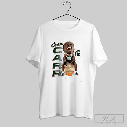 Coen Carr Michigan State Spartans Ncaa Caricature Tee Designer Design