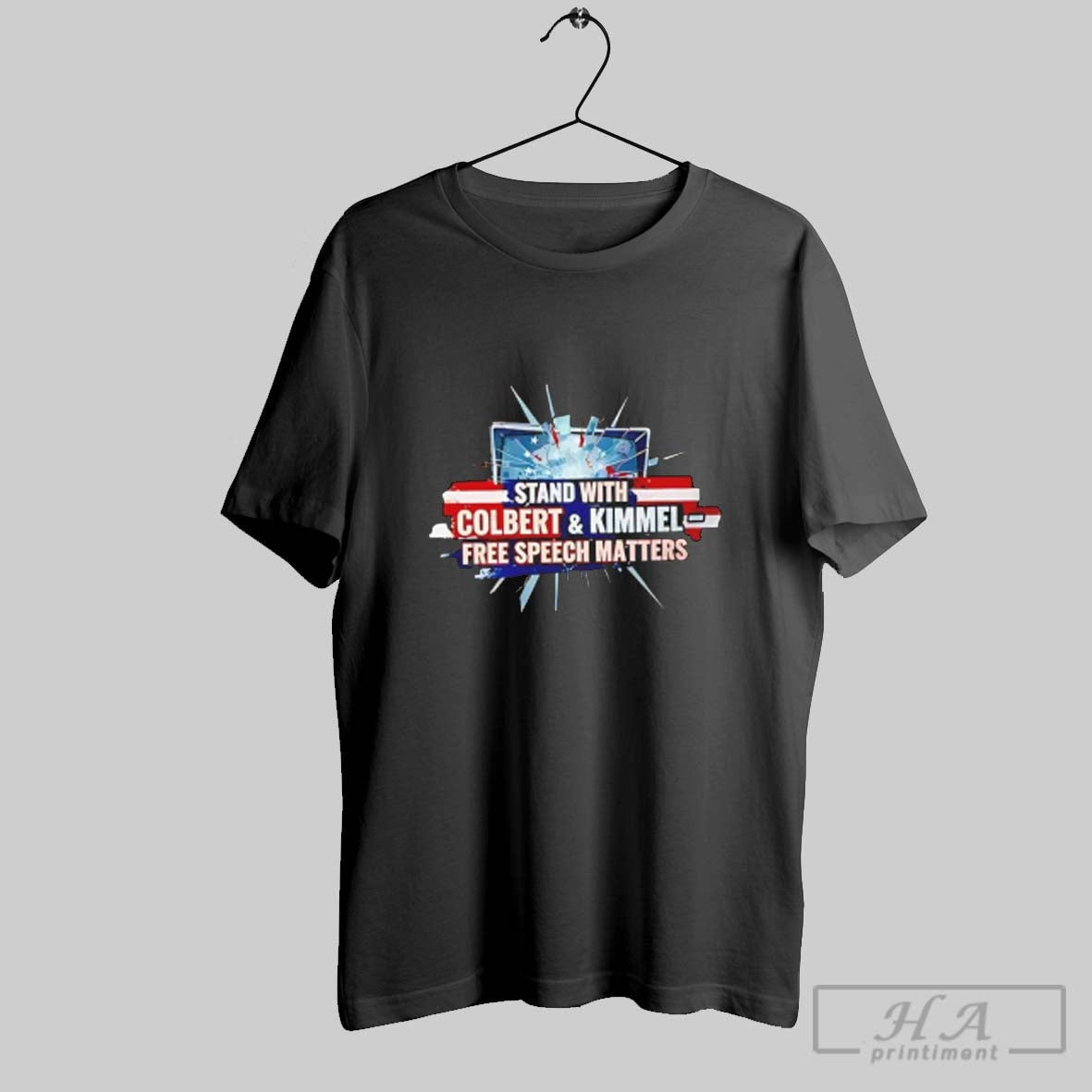 Colbert And Jimmy Kimmel Free Speech Matters Long Sleeve Authentic