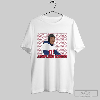 Colin Kaepernick Media Sum Clowns Tee Trendy Art