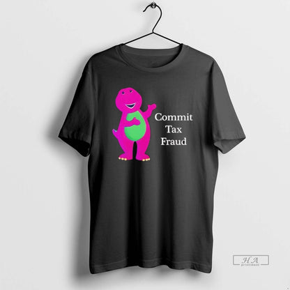 Commit Tax Fraud Barney Black Tank Top Modern Look