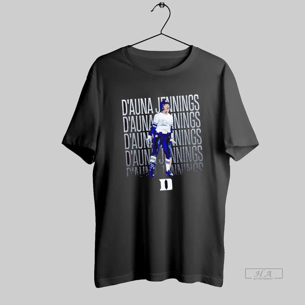 Dauna Jennings Illustrated Shout Duke Blue Devils Sweatshirt Modern
