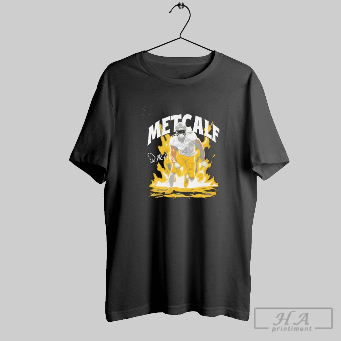 Dk Metcalf Pittsburgh Steelers Aura Signature Long Sleeve Authentic