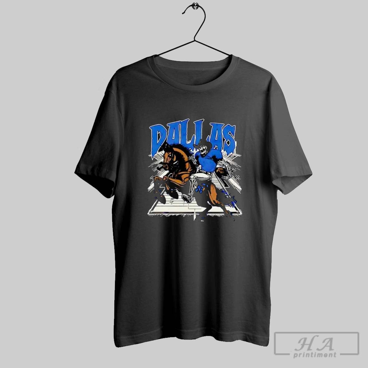 Dallas Cowboys Skeleton Horseback Football Player Tank Top Authentic