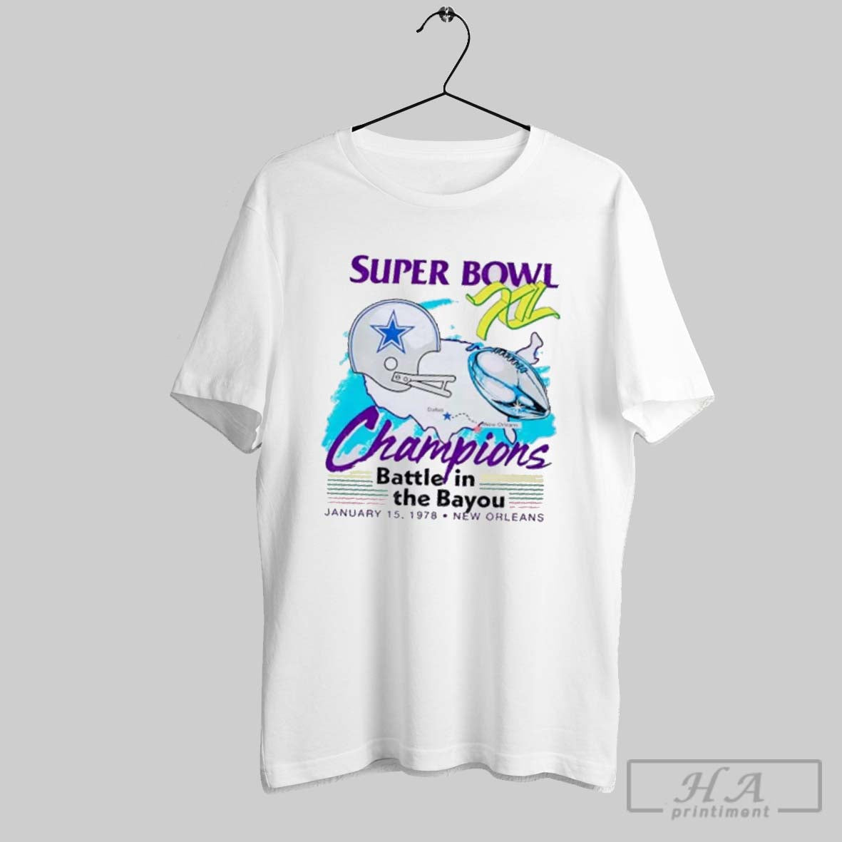Dallas Cowboys Super Bowl Xii Champions Battle Bayou Shirt Unique