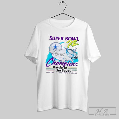 Dallas Cowboys Super Bowl Xii Champions Battle Bayou Shirt Unique