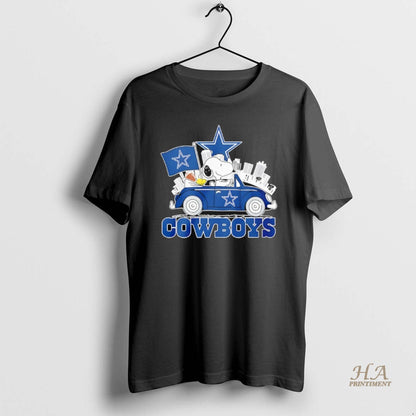 Dallas Cowboys X Snoopy And Woodstock Drive Car Shirt Elegant Style