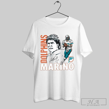 Dan Marino Caricature Player Miami Dolphins TShirt Exclusive Look
