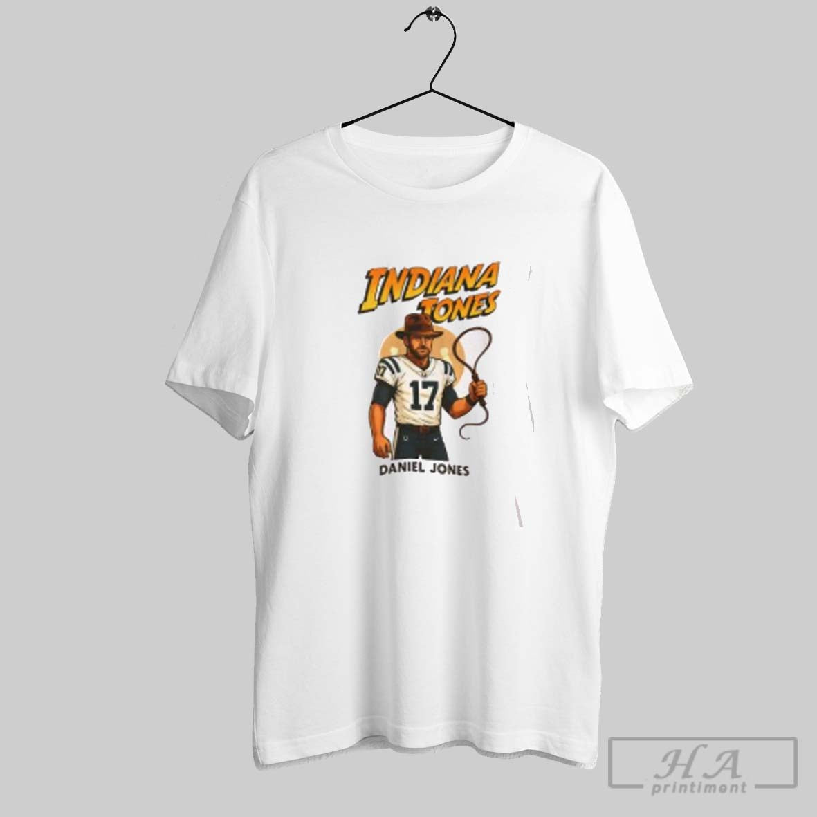 Daniel Jones Indiana Colts Indiana Tones TShirt Authentic Art