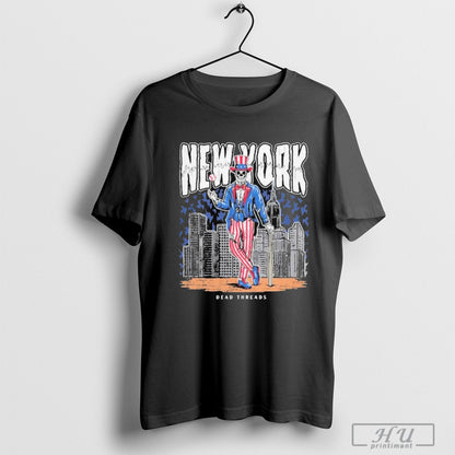 Dead Threads Shop New York Mets Skull Shirt Trendy Collection