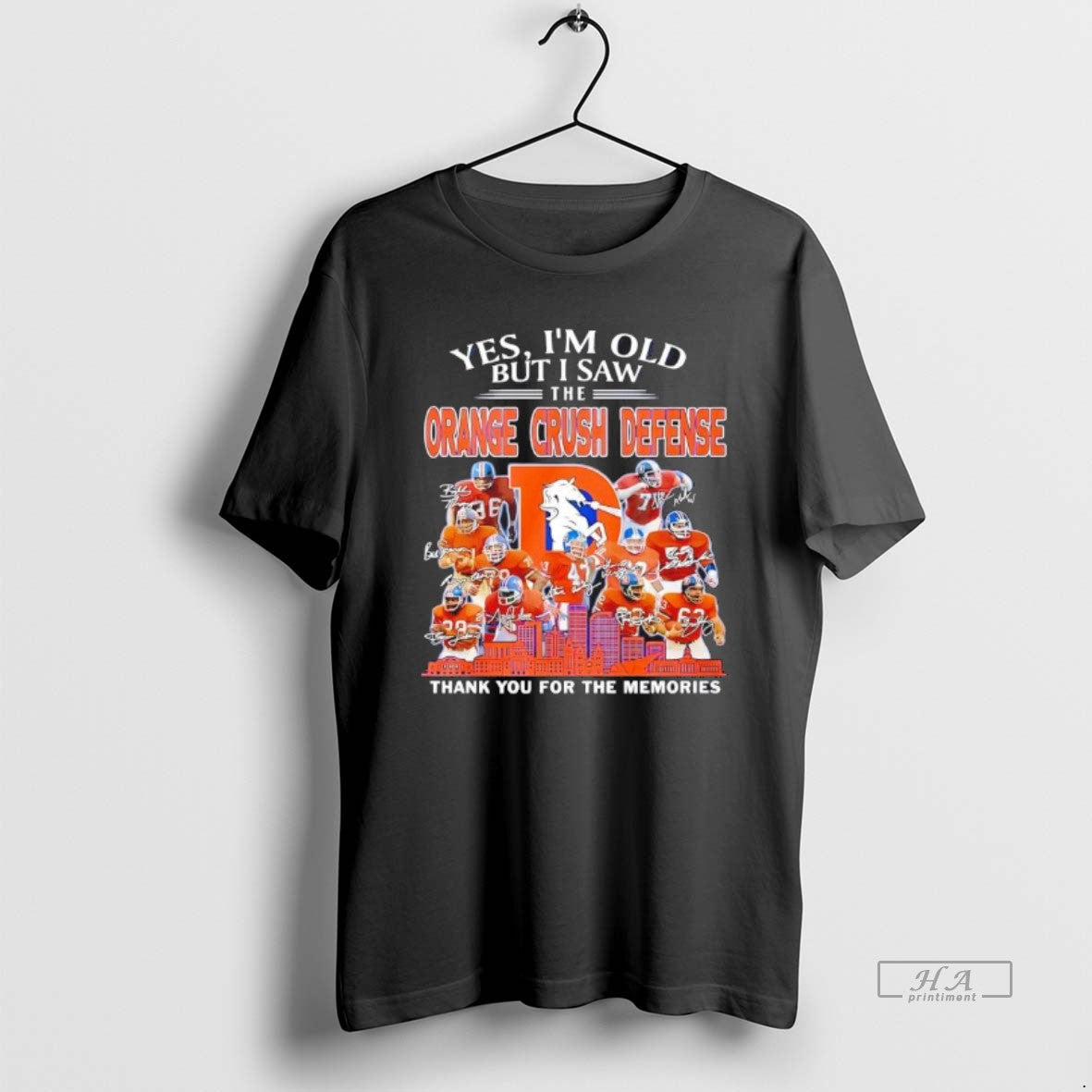 Denver Broncos I Saw Orange Crush Defense 2025 Thank You Black