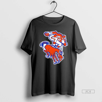 Denver Broncos Old Logo Black Long Sleeve Elegant Look