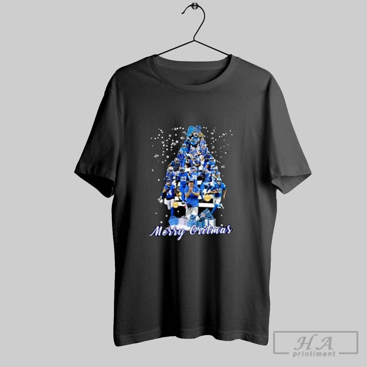 Detroit Lions Merry Gritmas Merry Tree 2025 Sweatshirt Elegant Art