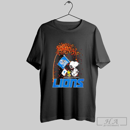 Detroit Lions Snoopy And Woodstock Happy Autumn Long Sleeve Modern