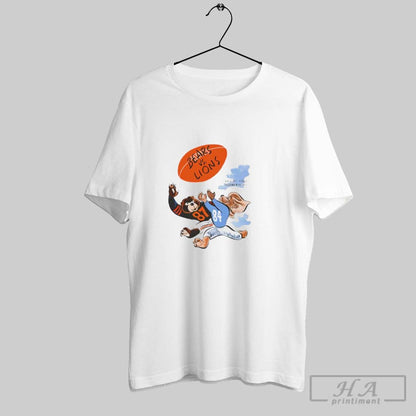 Detroit Lions Vs Chicago Bears Football 1957 Mascot Long Sleeve