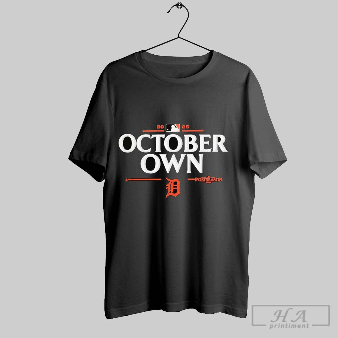 Detroit Tigers 2025 Mlb Postseason Own October Hoodie Vintage