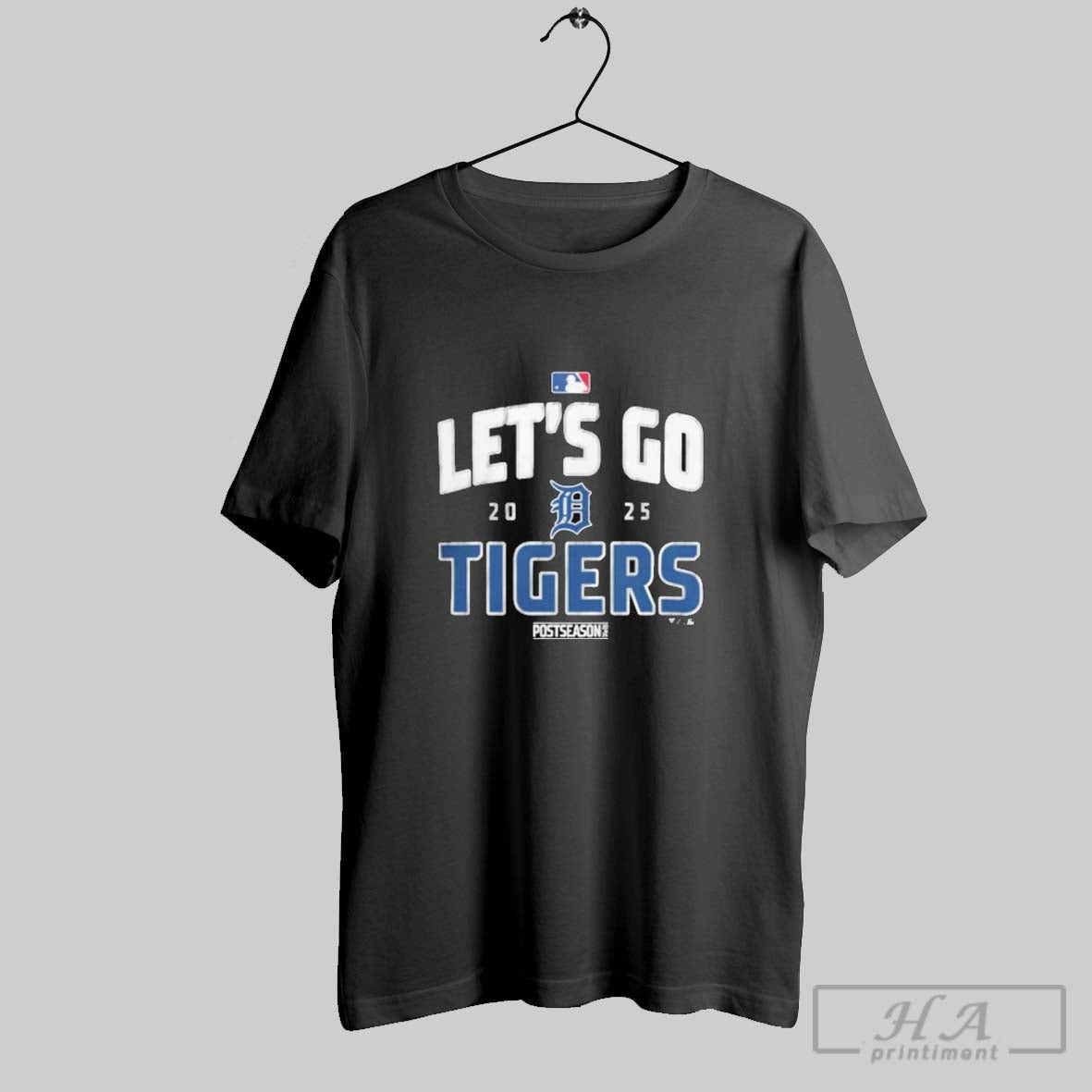 Detroit Tigers Baseball 2025 Postseason Lets Go Team Hoodie Classic