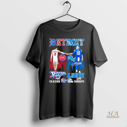 Detroit Sports Cunningham Pistons All Season X Goff Lions Sundays