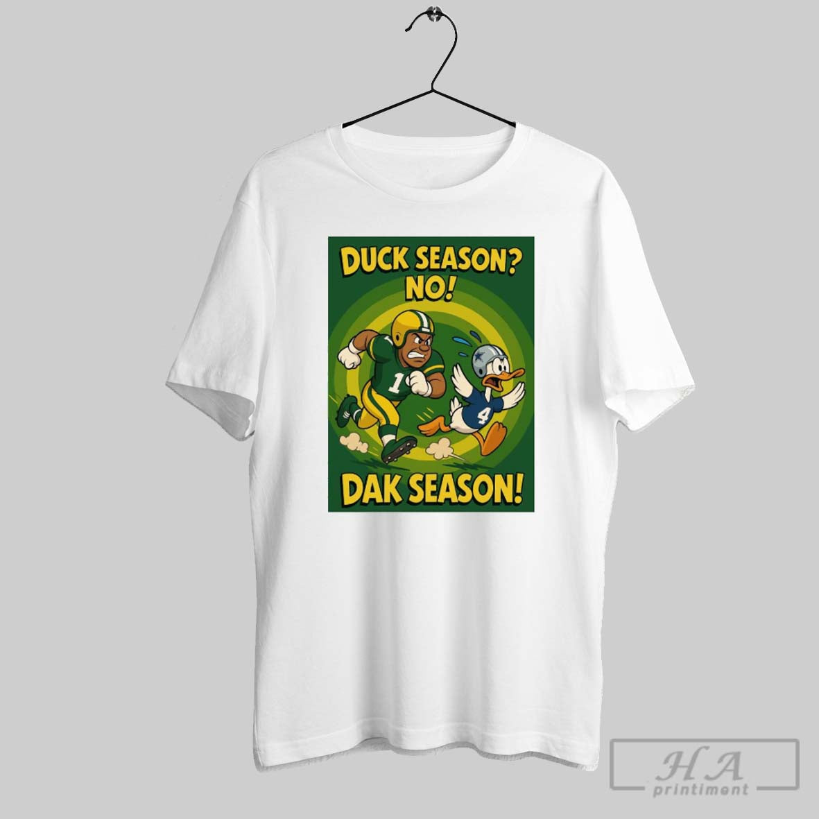 Duck Season No Dak Season Green Bay Packers Vs Dallas Cowboys Poster