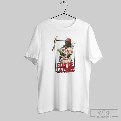 Elly De La Cruz Bat Flip Cincinnati Reds Tee Authentic Style