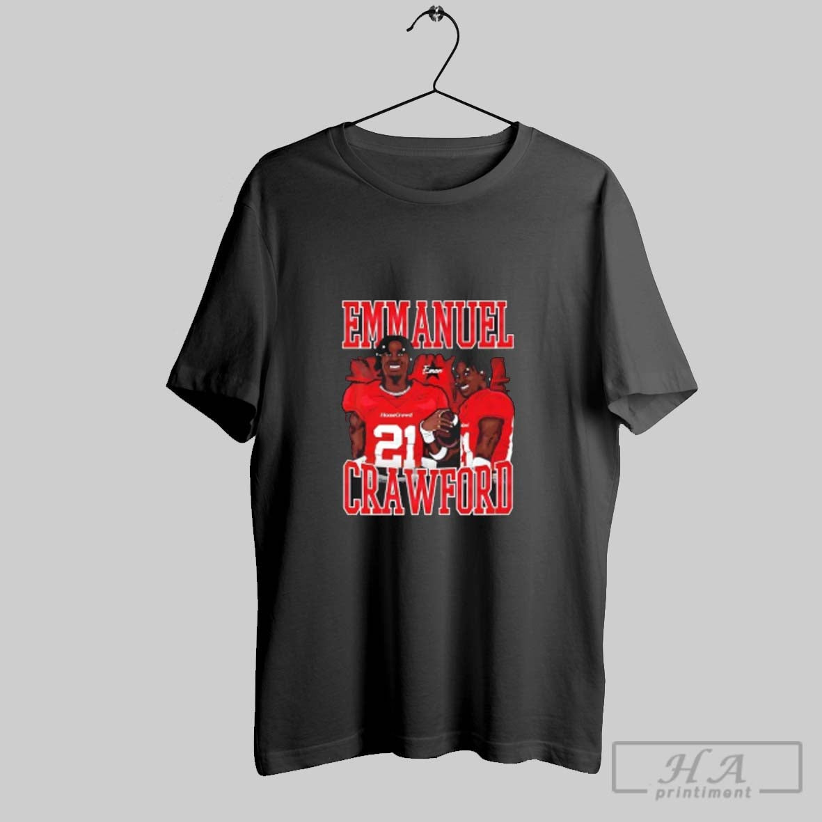 Emmanuel Crawford Arkansas Razorbacks Long Sleeve Retro Gift