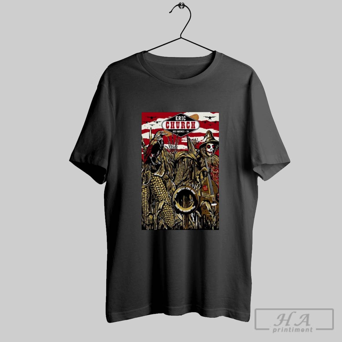 Eric Church Sep 27 2025 Caseys Center Des Moines Ia Shirt Trendy