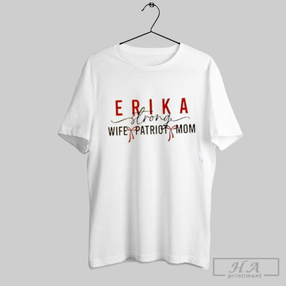 Erika Kirk Strong Wife And Patriot Freedom Will Prevail Hoodie Retro