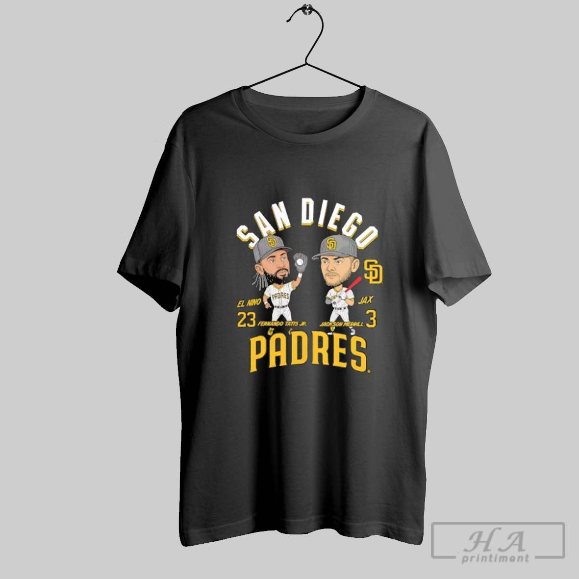 Fernando Tatis Jr Jackson Merrill San Diego Padres Caricature Hoodie