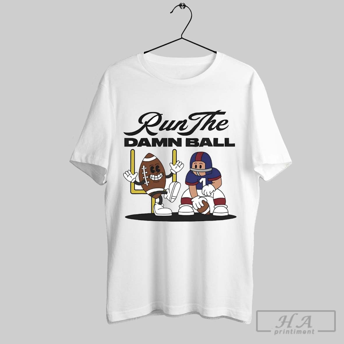 Football Player Run Damn Ball Tank Top Premium Fashion
