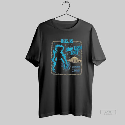 Fort Hays And Elizabeth Polly Kansas Blue Light Lady Shirt Exclusive