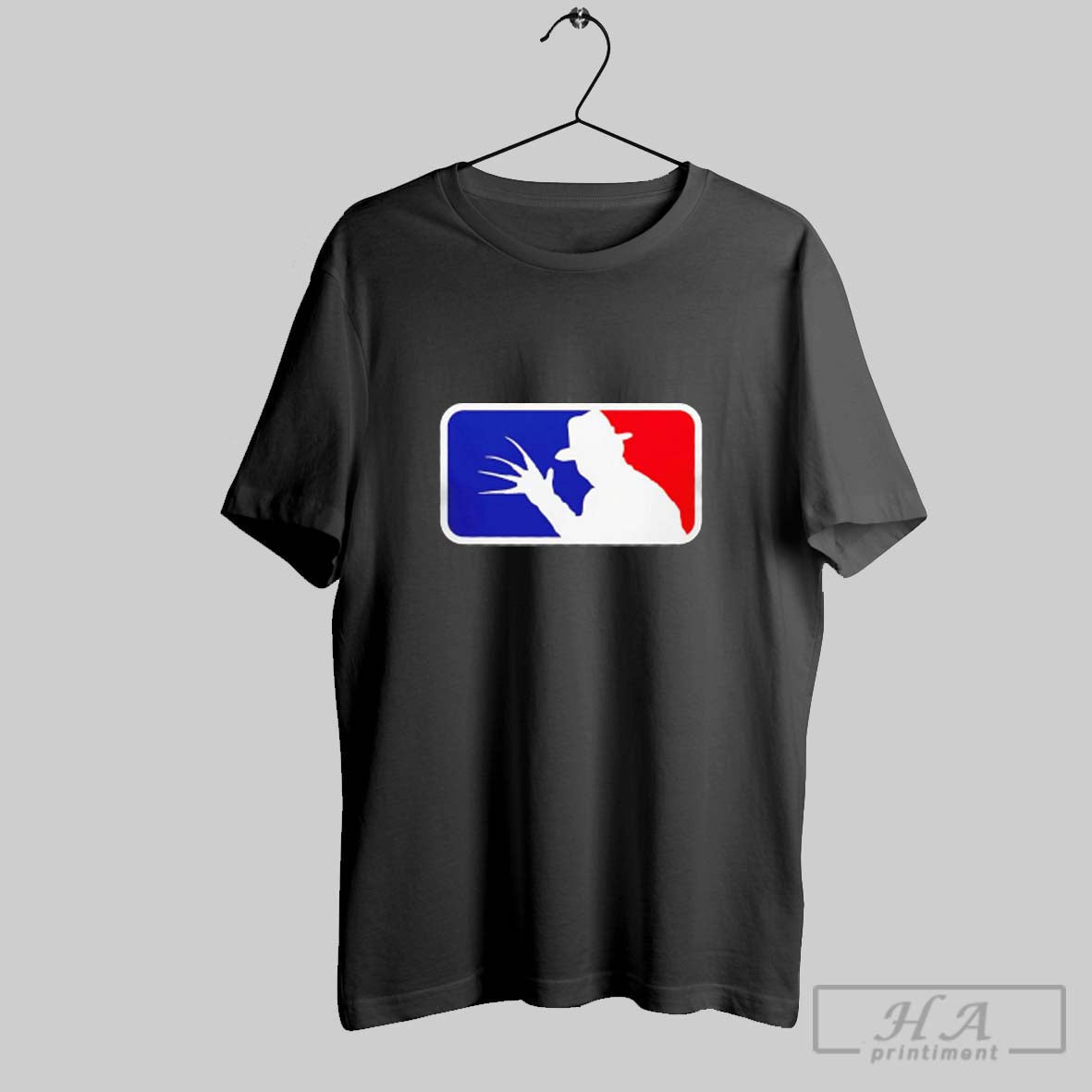 Freddy Krueger Major League Horror Mlb Logo Long Sleeve Designer