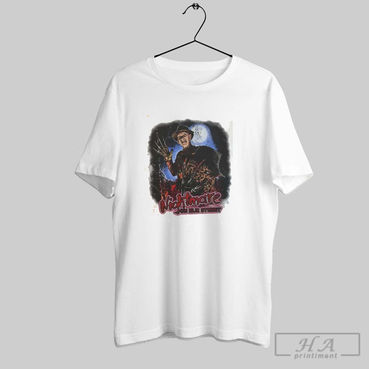 Freddy Krueger Nightmare Elm Street Halloween Tee Premium Design