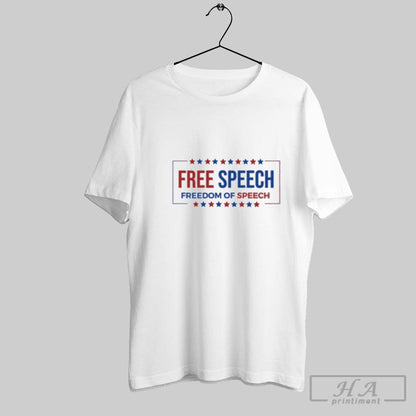 Free Speech Freedom Speech Charlie Kirk Shirt Stylish Apparel