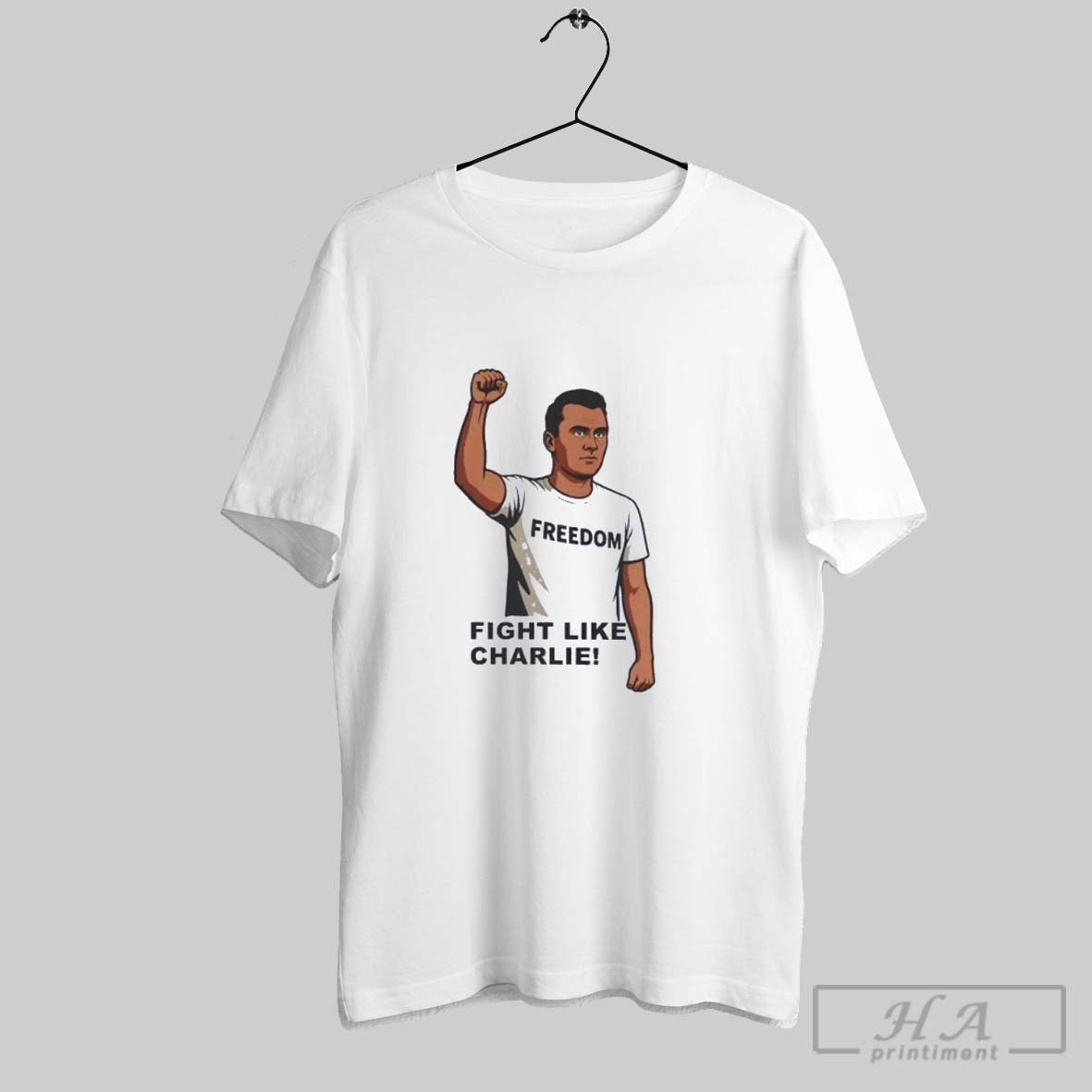 Freedom Fight Like Charlie Tank Top Exclusive Art