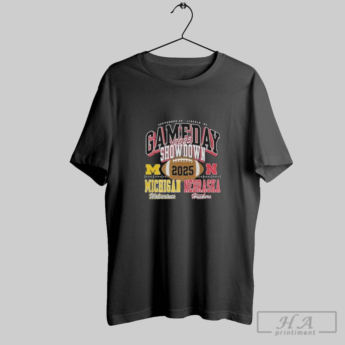 Gameday Showdown 2025 Nebraska Vs Michigan Matchup Hoodie Unique